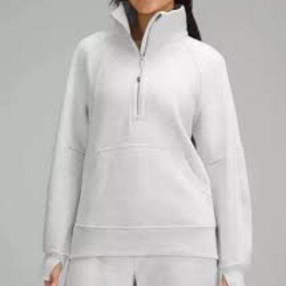Lululemon Scuba Oversized Funnel-Neck Half Zip Heathered Core Ultra Grey - Picture 2 of 2